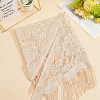 Lace Flower Detachable Polyester Shawl AJEW-WH20072-43A-3