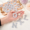 Alphabet Resin Rhinestone Patches DIY-TAC0005-45D-15