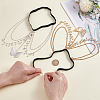 2Pcs 2 Colors Alloy Sexy Elastic Multilayer Tassel Butterfly Leg Chain AJEW-HY0002-21-3