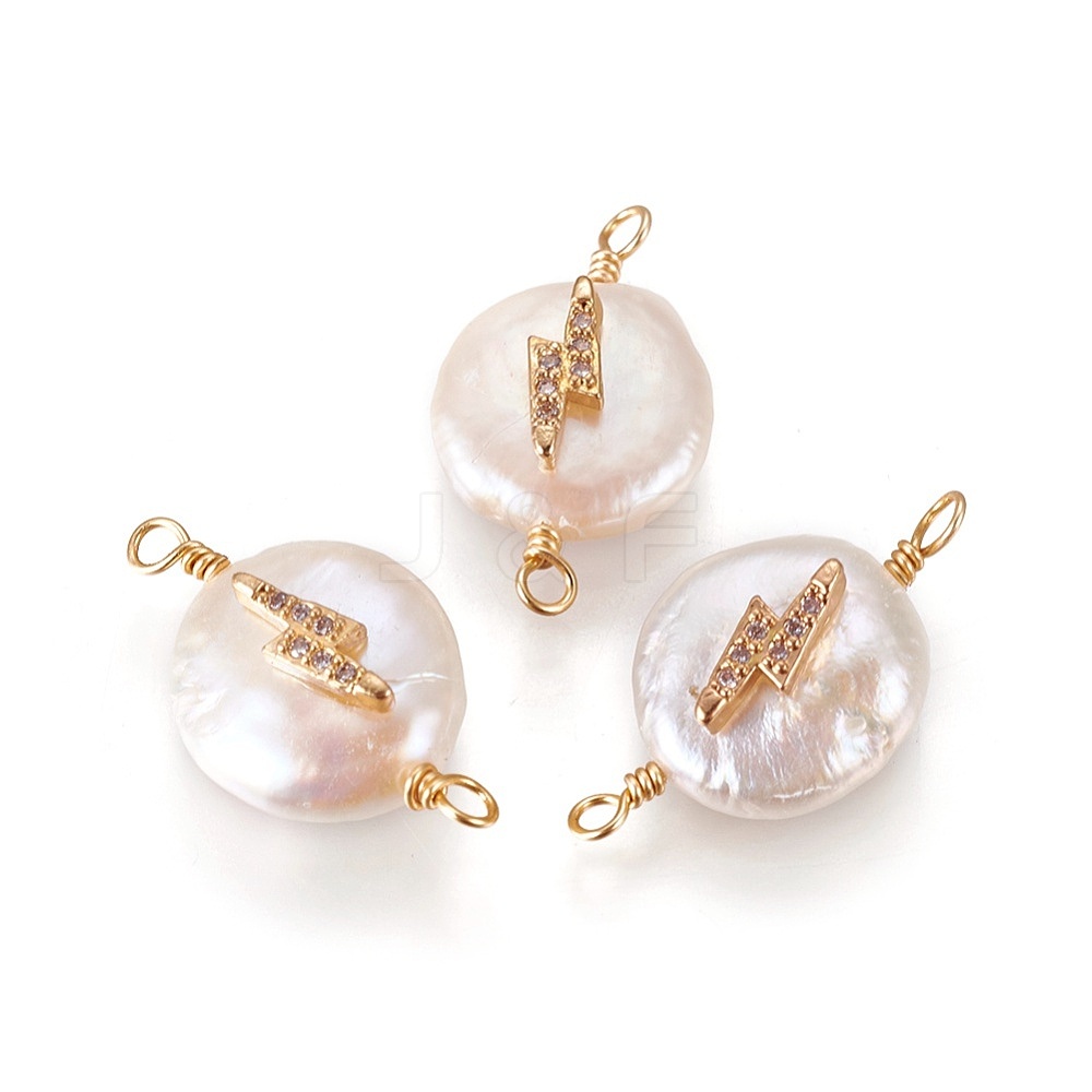 Wholesale Natural Pearl Links connectors - Jewelryandfindings.com