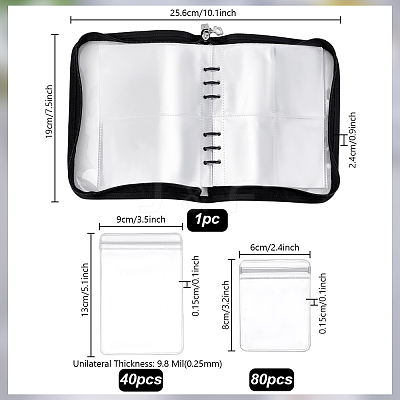 Transparent PVC Jewelry Organizer Storage Zipper Bag AJEW-PH0012-60-1