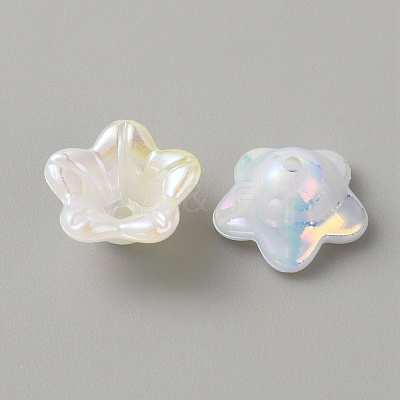 Opaque Acrylic Bead Caps SACR-TAC0007-02H-1