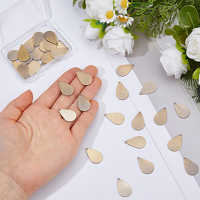 32Pcs Brass Pendants KK-FH0008-22AB-1