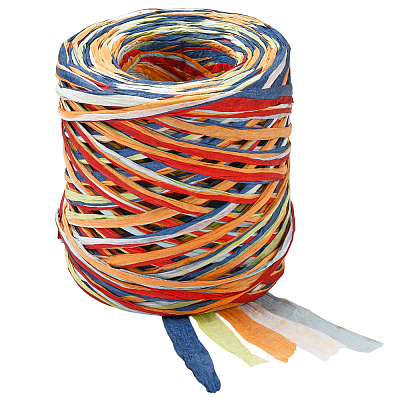 Segment Dyed Raffia Paper Cords for DIY Craft OCOR-WH20020-27H-1