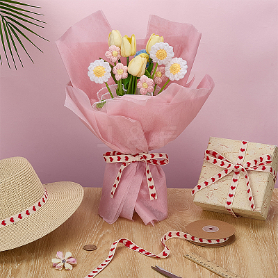 Heart Cotton Ribbon OCOR-WH0101-138A-1