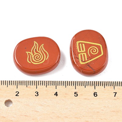 4Pcs 4 Styles Natural Red Jasper Display Decorations G-F786-02B-03-1
