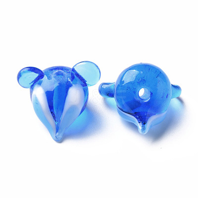 Handmade Transparent Lampwork Beads LAMP-T011-12D-1