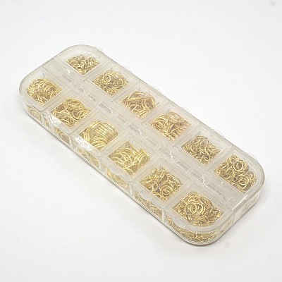 1 Box Brass Open Jump Rings KK-X0059-G-B-1