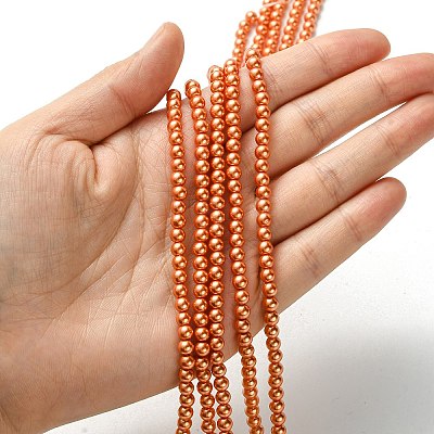 Grade A Glass Pearl Beads HY-J001-4mm-HX019-1