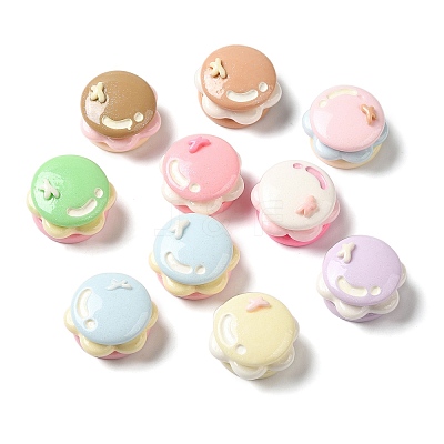 Opaque Resin Imitation Food Decoden Cabochons RESI-H165-01-1