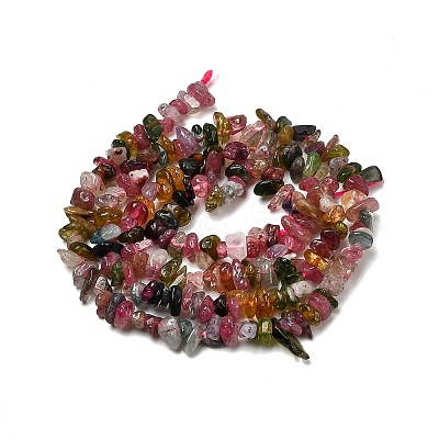 Natural Multicolor Tourmaline Beads Strands G-F328-37A-1