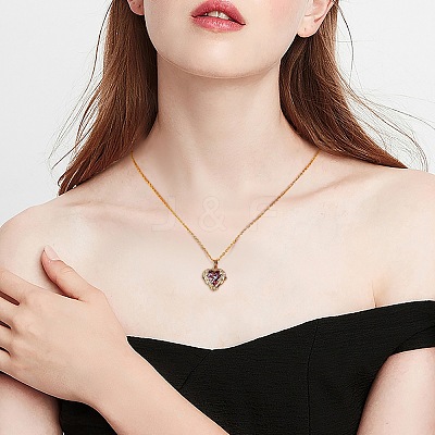4Pcs Brass Rhinestone Pendants KK-SZ0005-34-1