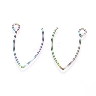 Ion Plating(IP) 304 Stainless Steel Earring Hooks STAS-L216-03A-M-1