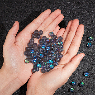 Synthetic Moonstone Beads Strands G-AR0002-40A-1