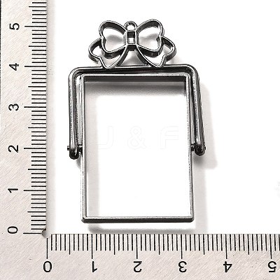 Alloy Open Back Bezel Pendants PALLOY-I223-10B-1