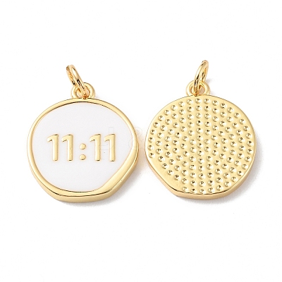 Rack Plating Brass Pendants with Jump Ring X-KK-F852-22G-1