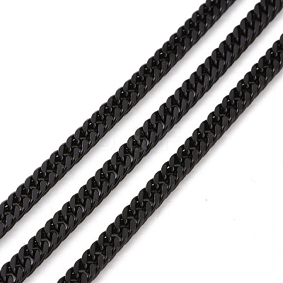 304 Stainless Steel Cuban Link Chains STAS-N0013-21B-A1-1