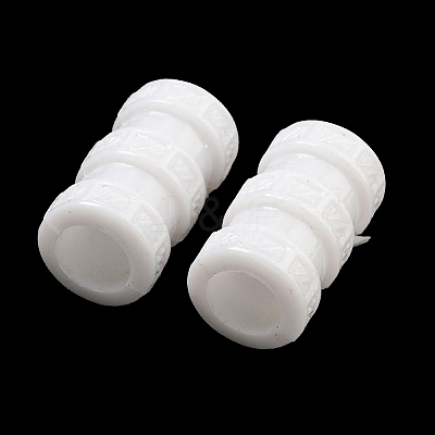 Opaque Acrylic European Beads SACR-L007-008B-1