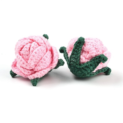 Cotton Knitting Artificial Flower DIY-P082-01C-1