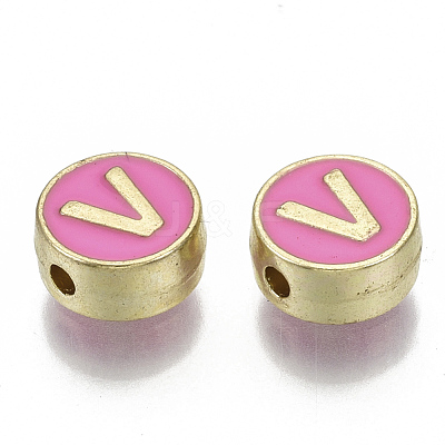 Alloy Enamel Beads X-ENAM-S122-028V-NR-1