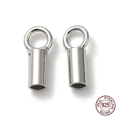 925 Sterling Silver Cord Ends STER-P055-01B-P-1