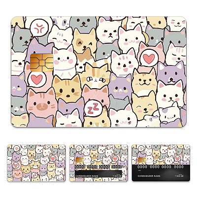 Plastic Waterproof Card Stickers STIC-WH0032-001-1