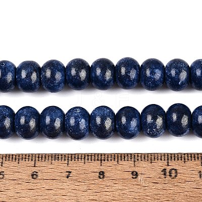 Opaque Baking Paint Glass Beads Strands GLAA-Q110-03A-13-1