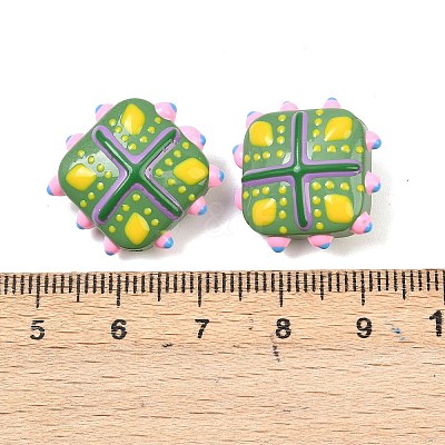 Glass Imitation Jade Beads GLAA-L051-03F-1
