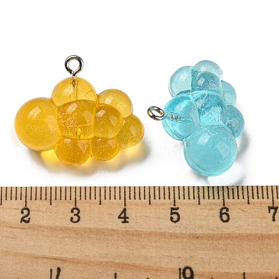 Transparent Resin Pendants FIND-Z011-01B-1