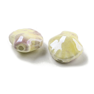 Shell Shape Handmade Porcelain Beads X1-PORC-E022-01B-1