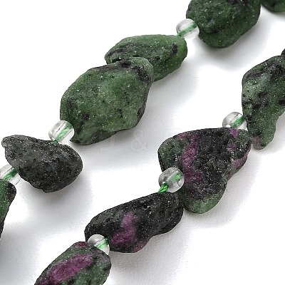 Natural Ruby in Zoisite Beads Strands GG-CBA0B77-A14-03-1