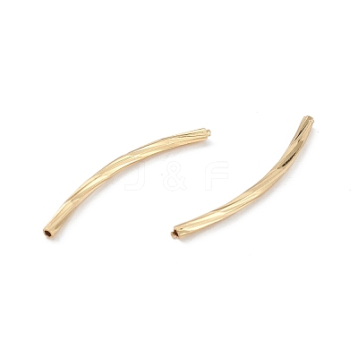 Rack Plating Brass Tube Beads KK-L155-42G-1
