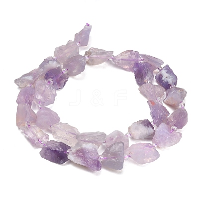 Raw Rough Natural Lavender Amethyst Beads Strands GG-CBAA9B4-F02-1
