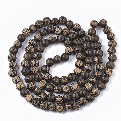 Undyed & Natural Bodhi Wood Beads Strands WOOD-T024-012-1