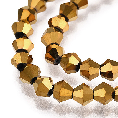 Electroplate Glass Bead Strands LS-EGLA-R094-4mm-01-1
