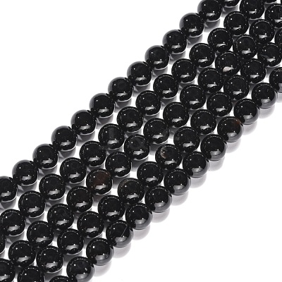 Natural Onyx Beads Strands G-G390-8mm-01-1