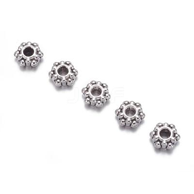 Tibetan Style Flower Spacer Beads X-AA0528-1