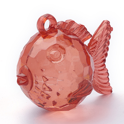 Transparent Acrylic Pendants TACR-T002-13-1