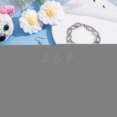 Alloy Enamel Pendant Locking Stitch Markers HJEW-AB00144-1