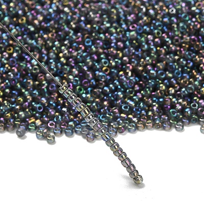 12/0 FGB Grade A Rainbow Transparent Mini Glass Seed Beads X-SEED-Q010-F556-1