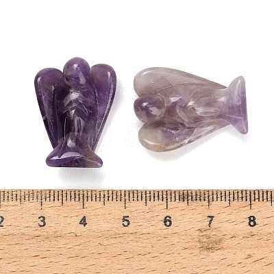 Natural Amethyst Gemstone Carved Angle Figurines GG-CBA8396-A09-1