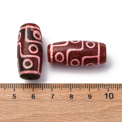 Tibetan Style dZi Beads TDZI-NH0001-E07-06F-1