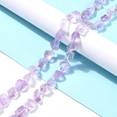 Rough Raw Natural Amethyst Beads Strands G-C069-01-1