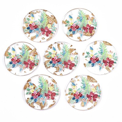 Transparent Epoxy Resin Pendants X-KY-S163-138-1