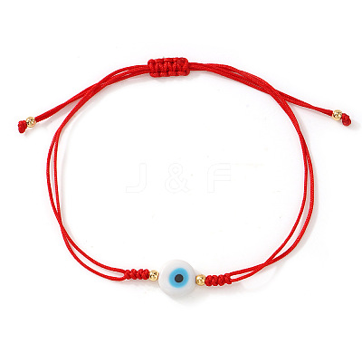 Handmade Lampwork Evil Eye Bead Braided Bracelets RO1505-3-1