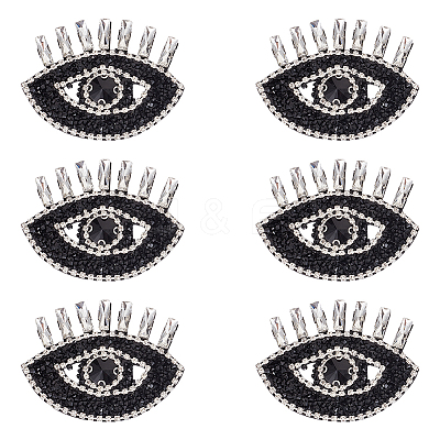 Evil Eye Shape Appliques LS-DIY-WH0401-33-1