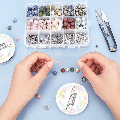 DIY Stretch Bracelets Making Kits DIY-SC0013-73-1