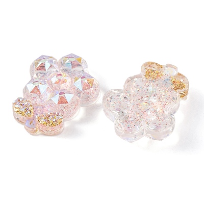 Transparent Epoxy Resin Flower Decoden Cabochons CRES-M034-06C-1
