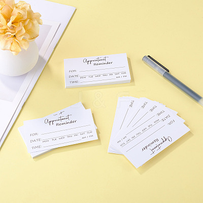50Pcs Paper Appointment Reminder Cards AJEW-TADJ0001-22-1
