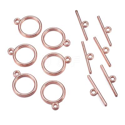 Tibetan Style Toggle Clasps X-TIBE-A12208-RG-NR-1